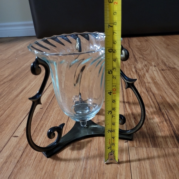 Glass candle holder - Picture 2 of 7